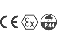 CE Ex IP44 sign icons